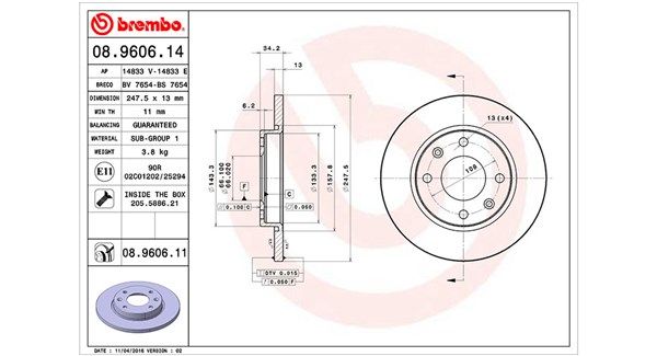 MAGNETI MARELLI Тормозной диск 360406102500